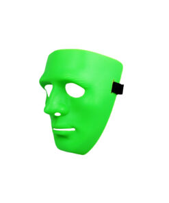 Alternative view of Green Full Face Plastic Mask