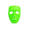 Lime Green Full Face Plastic Mask
