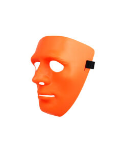 Alternative view of Orange Full Face Plastic Mask