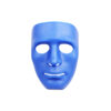 Royal Blue Full Face Plastic Mask