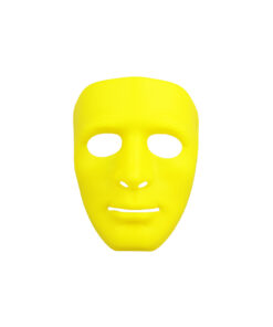 Yellow Full Face Plastic Mask