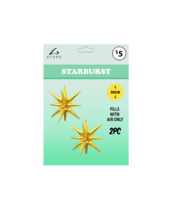 Alternative view of Gold Starburst 2pc 56cm