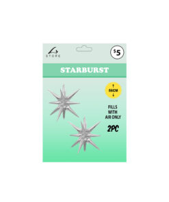 Alternative view of Silver Starburst 2pc 56cm