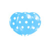 Light Blue Polka Dots Latex Balloons 12inch 20pk