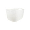 White Plastic Storage Box With Handles 38x28.5x23.5cm