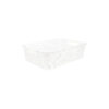 White Plastic Storage Box 29.5x21x8.5cm