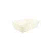 Cream Plastic Storage Bin 35x24.5x10.2cm