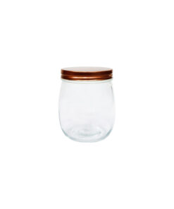 Glass Jar With Copper Lid 700ml
