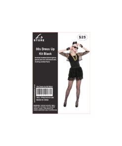 Black 80s Dress Up Kit