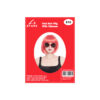 Red Bob Wig With Glasses Set