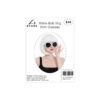 White Bob Wig With Glasses Set