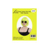 Neon Yellow Bob Wig With Glasses Set