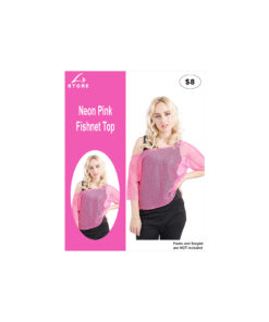 Neon Pink Fishnet Top