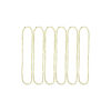 Gold Bead Necklaces 78cm 6pk