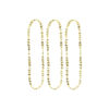 Gold Happy Birthday Necklaces 78cm 3pk