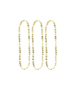 Gold Happy Birthday Necklaces 78cm 3pk