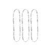 Silver Happy Birthday Necklaces 78cm 3pk