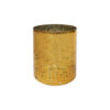 Mercury Gold Cylinder Vase 18cm