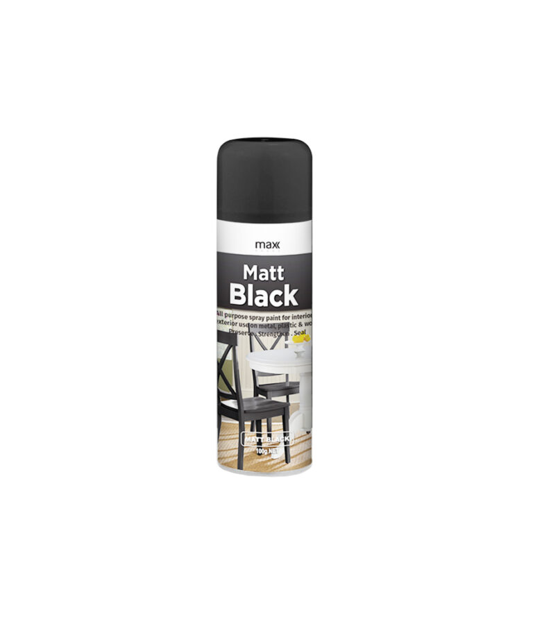 Jet Black Gloss Spray Paint 100ml LookSharpStore