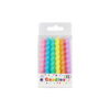 Macaron Colour Candles 8cm 6pk