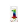 Rainbow Metallic Number Candle 1