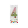 Giant Iridescent Number Candle 4
