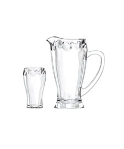 Glass Jug & Cups Set 7pcs