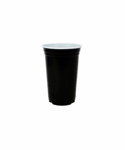 Black PP Plastic Cups 10oz 25pk