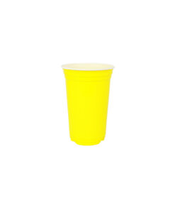 Yellow PP Plastic Cups 10oz 25pk