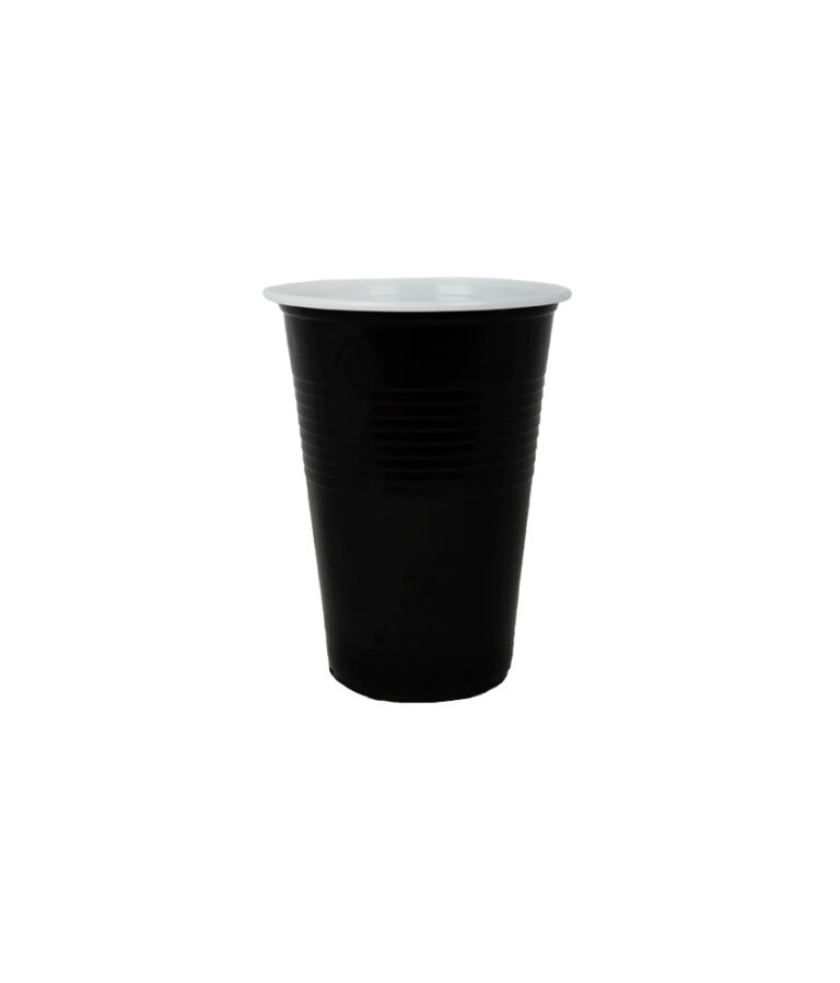 Black PP Plastic Cups 16oz 25pk LookSharpStore