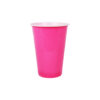 Pink PP Plastic Cups 16oz 25pk