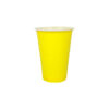 Yellow PP Plastic Cups 16oz 25pk