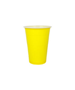 Yellow PP Plastic Cups 16oz 25pk