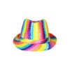 Rainbow Sequin Fedora