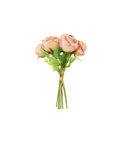 Peach Rose 7 Heads 30cm