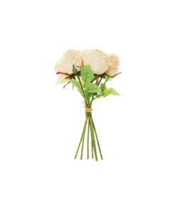 Cream Rose 7 Heads 30cm