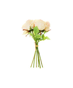 Cream Rose 7 Heads 30cm