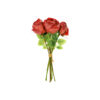 Maroon Rose 7 Heads 30cm