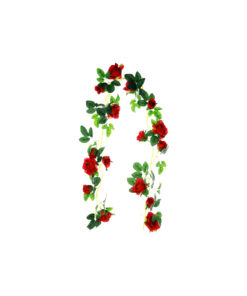 Red Small Rose Garland 110cm