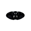 Black Melamine Chip & Dip Serving Plate 33.6cm