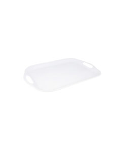 White Melamine Tray With Handles 40cm