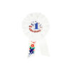 White 1st Birthday Badge 8x15.5cm