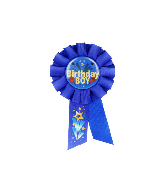 Blue Glitter Birthday Boy Badge 8×15.5cm – LookSharpStore