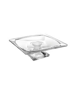 Square Glass Cake Stand 29.5x12.5cm