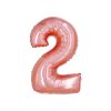Holographic Rose Gold Number 2 Balloon