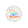 Happy Birthday Transparent Sphere Balloon 15in