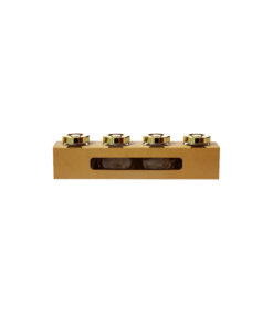 Glass Bottle With Gold Lid 4pk