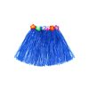 Royal Blue Short Hula Skirt 40cm