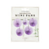Purple Mini Decorative Fans 5pk