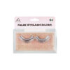 Silver Metallic False Eyelashes
